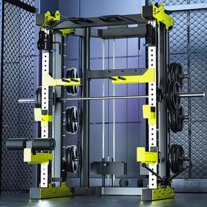 Rack de Sentadillas Comercial de Acero para Gimnasio en Casa con Máquina Smith Multifuncional Negra Ecológica 245kg al por Mayor - Product Image 3