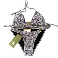 Bloemenprint Tweedelig Bikiniset Snel Droogende Polyester Spandex Dames Zwemkleding Groothandel OEM