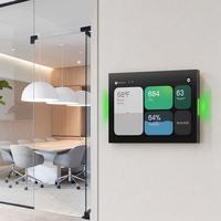 Pantalla LED para Tablet PC de Montaje en Pared, Indicador de Color, Sensor de Temperatura, Pantalla de Horarios para Sala de Reuniones, Pantalla NFC Táctil, CE FCC