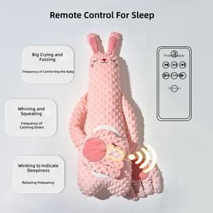 Peluche de Conejo Rosa con Almohadilla Térmica Rellena de Frijoles Rojos, 51cm-99cm, para Bebés de 0 a 24 Meses, Unisex - Product Image 5