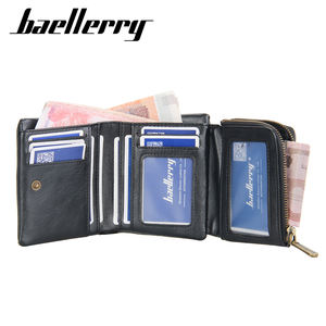 Cartera Corta de Cuero Sintético Beallerry para Hombre, Estilo <span class=keywords><strong>Trezor</strong></span>, Cierre Abierto, Forro de Poliéster, Tarjetero, Monedero, Precio de Fábrica - Product Image 2