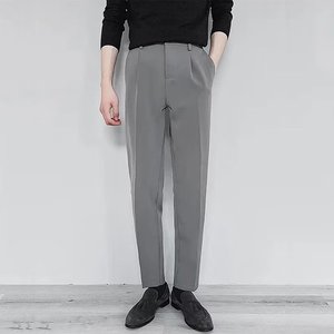<span class=keywords><strong>Pantaloni</strong></span> estivi da <span class=keywords><strong>uomo</strong></span> Casual da <span class=keywords><strong>uomo</strong></span> dritti lisci Slim con vestibilità ampia e stile estivo da <span class=keywords><strong>uomo</strong></span> a nove punti - Product Image 5