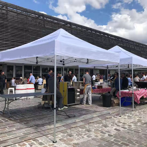 5x5 Heavy-Duty 50mm Hexagon Aluminum Frame Waterproof Custom Logo Canopy Gazebo Portable Foldable Advertising Commercial <strong>Tent</strong> - Product Image 1