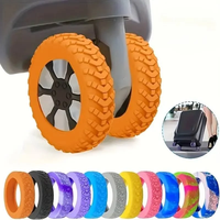 Fundas de Silicona para Ruedas de Equipaje, Grado Alimenticio, Reducción de Ruido, Absorción de Impactos, Ecológicas, Fáciles de Limpiar, Accesorios de Viaje