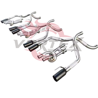 Kit d'échappement Catback Vortex SS304 à longueurs égales avec embouts noirs pour Ford F150 Raptor 3.5L EcoBoost 2017-2024 – Kit de modification à fixation directe
