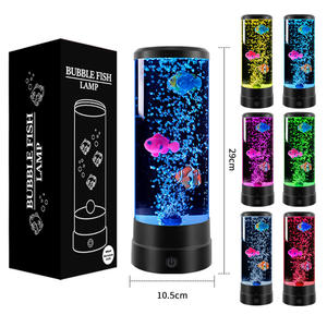 Led 거품 물고기 분위기 램프 침실 테이블 램프 선물 아크릴 스마트 밤 빛 해파리 램프 - Product Image 3