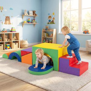CZFIT - Cubierta de Cuero PU Ecológica para Bloques de Juego Interiores, Equipo de Juego Suave para Niños, Túnel para Jardín de Infancia - Product Image 4