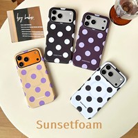 Coque de protection magnétique personnalisée à pois pour iPhone 18 Pro Max, compatible avec les coques de téléphone iPhone 17, 16, 15, 14, 13