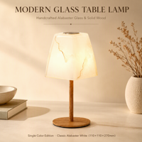 Lampe de table LED moderne à motif marbre, avec capteur tactile, gradation progressive, 3 CCT, sans fil, rechargeable, pour salle à manger et chevet, ambiance lumineuse