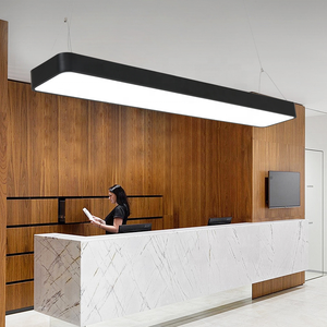 Lumière LED linéaire pour salle de réunion de bureau, salle de classe, magasin, couloir, plafond suspendu, panneau rectangulaire, luminaires suspendus - Product Image 3