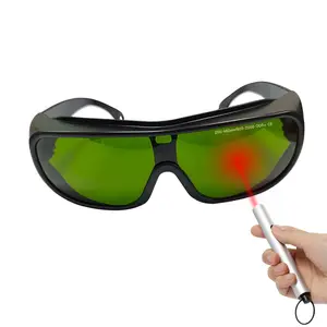 Kacamata 610-1200nm OD7 ND YAG 1064 industri pelindung Laser kacamata keselamatan untuk menandai mesin las kecantikan
