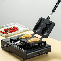 Poêle à Taiyaki 2, 3 ou 4 poissons, antiadhésive, pour gaufres, mini-œufs et crêpes, ensemble de cuisson