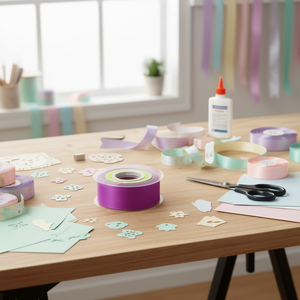 Nastro in Organza Coreano Largo 3,8 Cm per Forniture Artigianali - Product Image 2