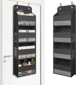 Organizador para Colgar Sobre la Puerta con 4 Bolsillos Grandes para Armario, Baño, Dormitorio, Juguetes, Cosméticos y Artículos Esenciales para Bebés - Product Image 3