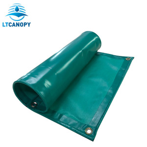 Pvc Coated Mesh Fabric <b>Tarp</b> Waterproof Heat Resistant For Car Cover And Shelter Use - Product Image 3