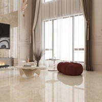 Grande réduction : Carreaux muraux et de sol modernes en marbre, beige clair poli, 900x1800mm, antidérapants, garantie 5 ans, pour salle de bain, salon, villa