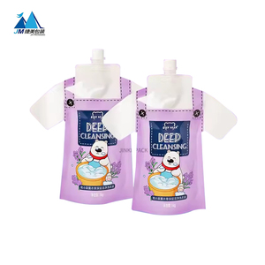 Vente en gros de lessive liquide avec pochette debout Produits de nettoyage et d'entretien sac d'emballage en plastique sacs d'emballage pour linge - Product Image 5