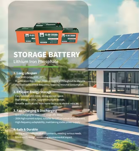 NUKO 25.6V家庭用エネルギー貯蔵ソーラーシステム205A 2.64KWhリチウム鉄電池パック効率的な鉛酸リチウムイオン電池 - Product Image 2