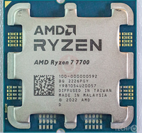 Processeur en gros AMD R7 Series 7700 7700X 7800X3D 8700F 8700G 8700GE 9700X 9800X3D 7745 Socket AM5 CPU