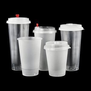 Vente en gros de couvercles de gobelets en plastique PP 90 mm, transparents/givrés, jetables, de qualité alimentaire, écologiques, avec logo personnalisé, plusieurs tailles, pour vodka et jus - Product Image 3