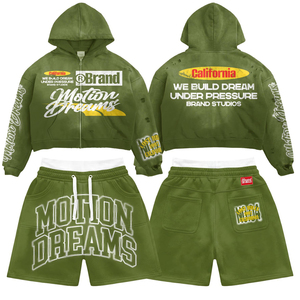 Factory Direct Supply Streetwear Custom Color & Size Men Hoodie And Shorts <b>Sets</b> High Quality Regular Fit Hoodie and Shorts <b>Set</b> - Product Image 5
