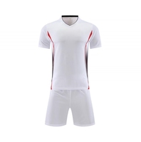 Jersey Latihan Sepak Bola 100% Poliester Kerah Bulat Motif Patchwork Cetak Laser Kaos & Atasan Unisex