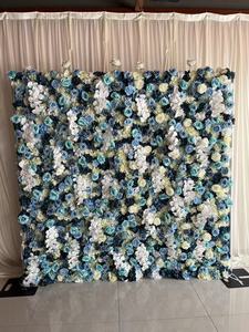 Haute qualité écologique et durable fond de mariage salle de banquet studio <span class=keywords><strong>photo</strong></span> mur de fleurs artificielles - Product Image 5
