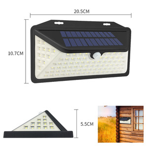 Outdoor IP65 Waterproof Solar Security <b>Lights</b> for Garden 102LED 6000K Daylight 3 Lighting Modes <b>Motion</b> <b>Sensor</b> Wall Mount - Product Image 2