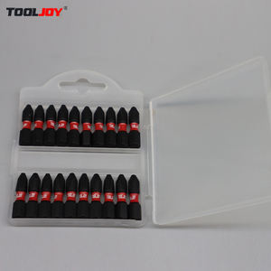 TOOLJOY 25mm yüksek kalite darbe burulma renk tüp PH2 PZ2 çelik tornavida uçları düz OEM mevcut manyetik ucu için - Product Image 1