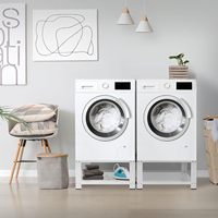 Kit de superposition manuel de qualité hôtelière pour sèche-linge et lave-linge, base en acier peu encombrante, pièces d'appareil de buanderie