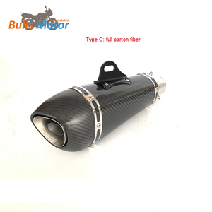 Silencieux d'échappement de moto en fibre de carbone en acier inoxydable 5Imm Échappement universel modifié pour <span class=keywords><strong>KTM</strong></span> <span class=keywords><strong>DUKE</strong></span> 690 790 890 - Product Image 5