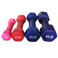 Haltères hexagonaux en fonte avec logo personnalisé, légers et durables, 0,5-10 kg, revêtement PVC coloré, pour la remise en forme féminine, utilisation à domicile ou en salle de sport
