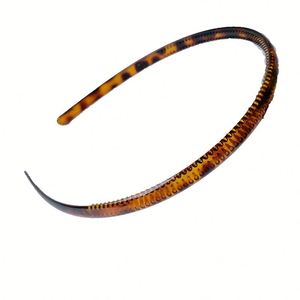 Non-Slip Plastic Resin Hairband <b>Thin</b> Black Hair Hoop Sweet Style Grip <b>Headband</b> for Women Washing Face Daily Use Factory Direct - Product Image 3