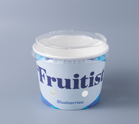 9oz 12oz 18oz 20oz Fruit Papieren Schaal Fruit Papieren Bakje met gaten voor Blauwe Bessen