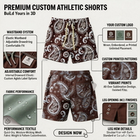 Shorts de basket-ball pour hommes avec impression par sublimation de logo personnalisé, vente en gros, séchage rapide, polyester élastique, shorts de sport, de gym, de course, décontractés