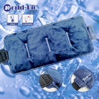 Compresse de glace réutilisable bleue ajustable World-bio pour le dos, thérapie par le froid et la chaleur, dispositif médical de classe I pour soulager les douleurs dorsales