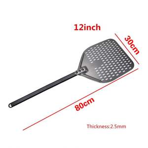 Pala para Pizza de 16 Pulgadas de Ancho, Kits de Pala Perforada con Mango de Plástico, Juegos para <span class=keywords><strong>Horno</strong></span> de Ladrillo, Giro <span class=keywords><strong>Estrecho</strong></span>, Antiadherente, Perforada - Product Image 5