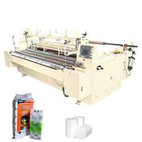 Línea Completa de Producción de Papel Higiénico, Rebobinado de Rollos Jumbo con Corte y Empaquetado para Plantas