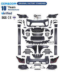 Kit de Carrocería Negro para <span class=keywords><strong>Auto</strong></span>, Accesorio de Parachoques para Land Rover Sport <span class=keywords><strong>2014</strong></span> en adelante, Sport 2018 SVR - Product Image 2