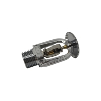 Sprinkler vertical anti-incendie 1/2 pouce, réponse standard, 5 mm, rouge, 162 ° Laiton véritable F Y-ZSTZ80-72 ℃   Q5 Factory Logo personnalisé Facile à installer