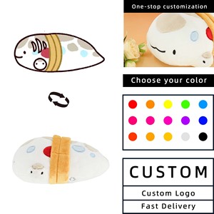 Peluche Personalizzato di Gatto <span class=keywords><strong>Anime</strong></span> OEM ODM, Simpatico Personaggio dei Cartoni Animati in Maglietta Rosa e Pantaloni Neri, Regalo per Fan - Product Image 1