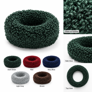 Soft Knit <b>Hair</b> Scrunchie With Stretch <b>Hair</b> Tie <b>For</b> <b>Women</b> And Multicolor <b>Hair</b> <b>Accessory</b> Wholesale <b>For</b> Daily Styling - Product Image 1
