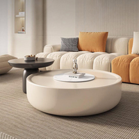 Table basse moderne de luxe avec rangement, plateau en bois durable pour salon, meubles de maison
