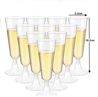 Mini Coupes à Dessert de 5 Oz, Petits Gobelets en Plastique, Verres à Vin, Tasses de Service pour Bar, Fêtes, Mousse, Dessert et Verres à Shot