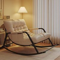 Fauteuil à bascule double inclinable, très populaire, pour balcon, salon, chambre adulte, idéal pour la détente et les pauses décontractées