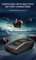Chargeur intelligent AC ToolkitRC C6 55W 5A pour batteries LiPo LiHV LiFe NiMH 1-6S avec indicateur LED de puissance pour drones et voitures RC