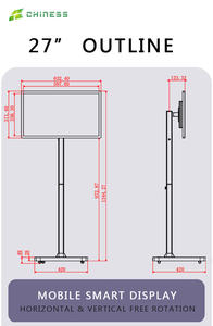 โทรทัศน์อัจฉริยะแบบอินเทอร์แอคทีฟขนาด 27 นิ้ว พร้อมระบบสัมผัสในตัว รองรับเกม PS4 และ PS5 <span class=keywords><strong>จอ</strong></span> LCD แบบเคลื่อนย้ายได้ - Product Image 6