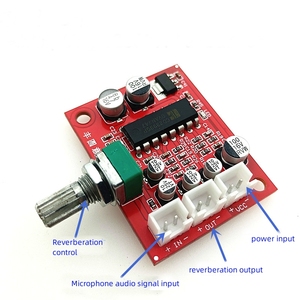 DC5-15V de réverbération de plaque de réverbération de microphone CD2399 PT2399 carte de réverbération pas de Module de fonction de <span class=keywords><strong>préamplificateur</strong></span> - Product Image 3