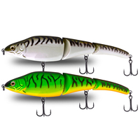 Fabrication 230mm 125g waterboy 3 section multi articulé appât gros leurres de pêche multi articulé Leurre