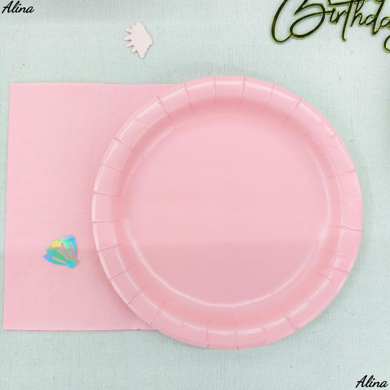 Plato ROSA de 7 pulgadas * 10 piezas